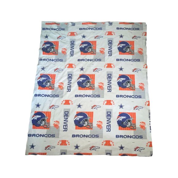 Rare Vintage NFL Denver Broncos Football Blanket Throw Northwest Company 88X74 - Picture 1 of 11